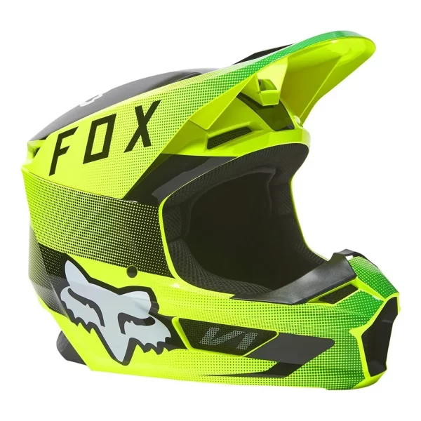 CAPACETE MX FOX V1 RIDL AMARELO FLÚOR MIPS - Image 2