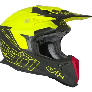 Capacete Just1 J18 Vertigo Amarelo/Cinza