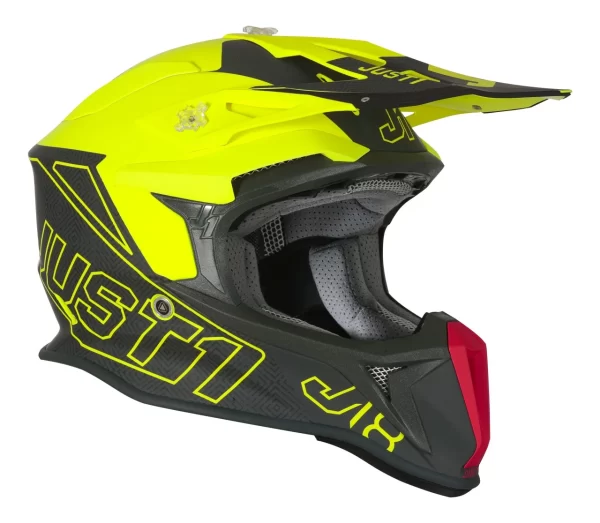 Capacete Just1 J18 Vertigo Amarelo/Cinza