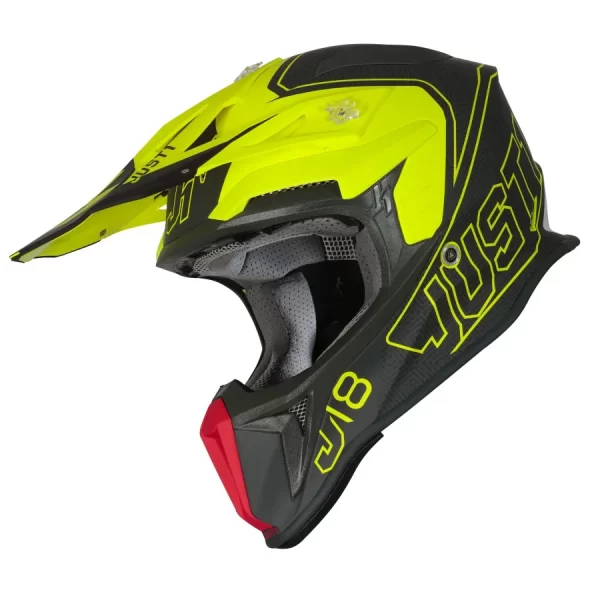 Capacete Just1 J18 Vertigo Amarelo/Cinza - Image 6