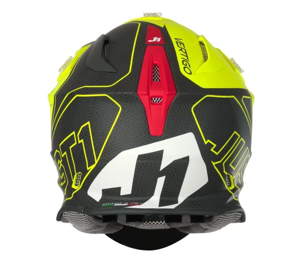 Capacete Just1 J18 Vertigo Amarelo/Cinza - Image 5