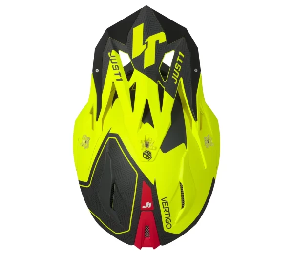 Capacete Just1 J18 Vertigo Amarelo/Cinza - Image 4
