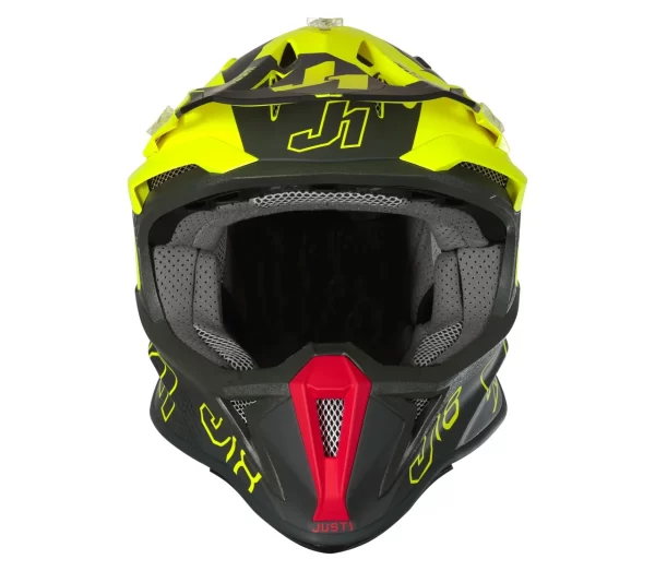 Capacete Just1 J18 Vertigo Amarelo/Cinza - Image 3