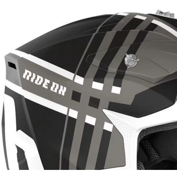 Capacete Airoh Wraap Motocross Trilha Enduro - Preto+Branco - Image 4