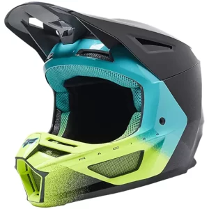 CAPACETE FOX V2 RKANE CINZA AMARELO
