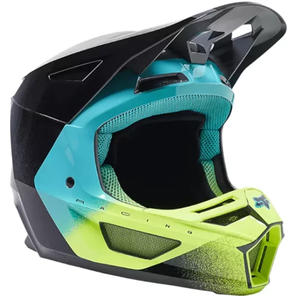 CAPACETE FOX V2 RKANE CINZA AMARELO - Image 2