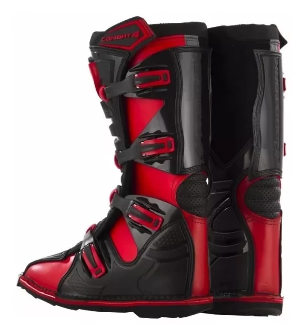 Bota Piloto Combat 4 Motocros Trilha Enduro Pro Tork Vermelho - Image 7