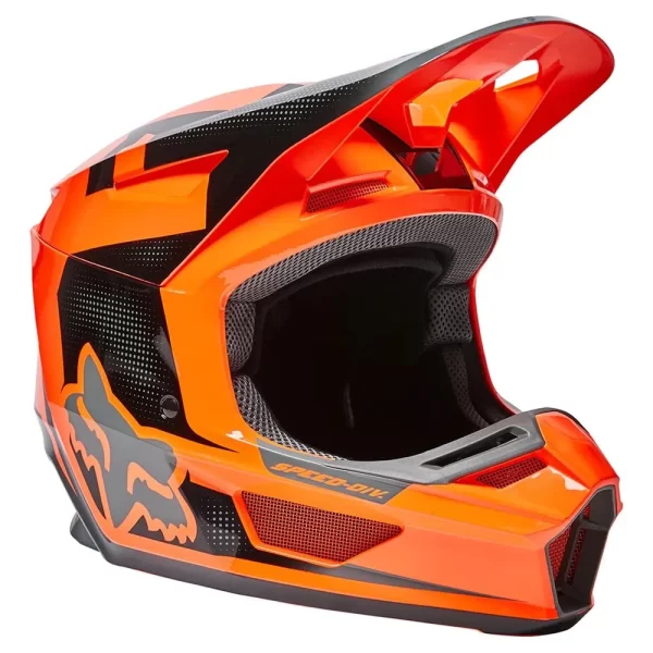 CAPACETE MX FOX V2 DIER LARANJA - Image 2