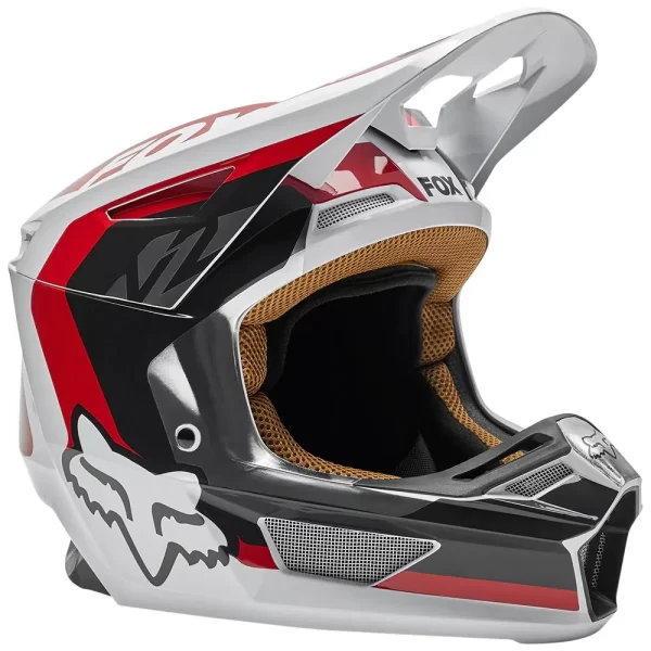 CAPACETE MX FOX V2 PADDOX VERM/PRETO/BRANCO - Image 3
