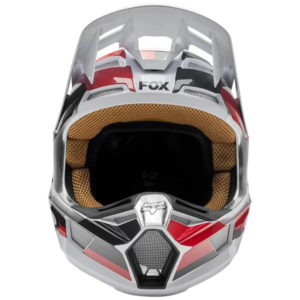 CAPACETE MX FOX V2 PADDOX VERM/PRETO/BRANCO - Image 2