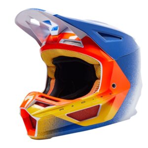 CAPACETE FOX V2 RKANE LARANJA AMARELO
