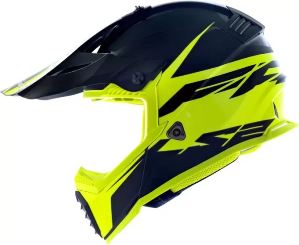 Capacete Ls2 Motocross Cross Mx437 Fast Roar Amarelo Fosco - Image 6